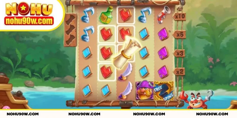 Biểu tượng bản đồ gắn liền với vị trí của kho báu Jackpot